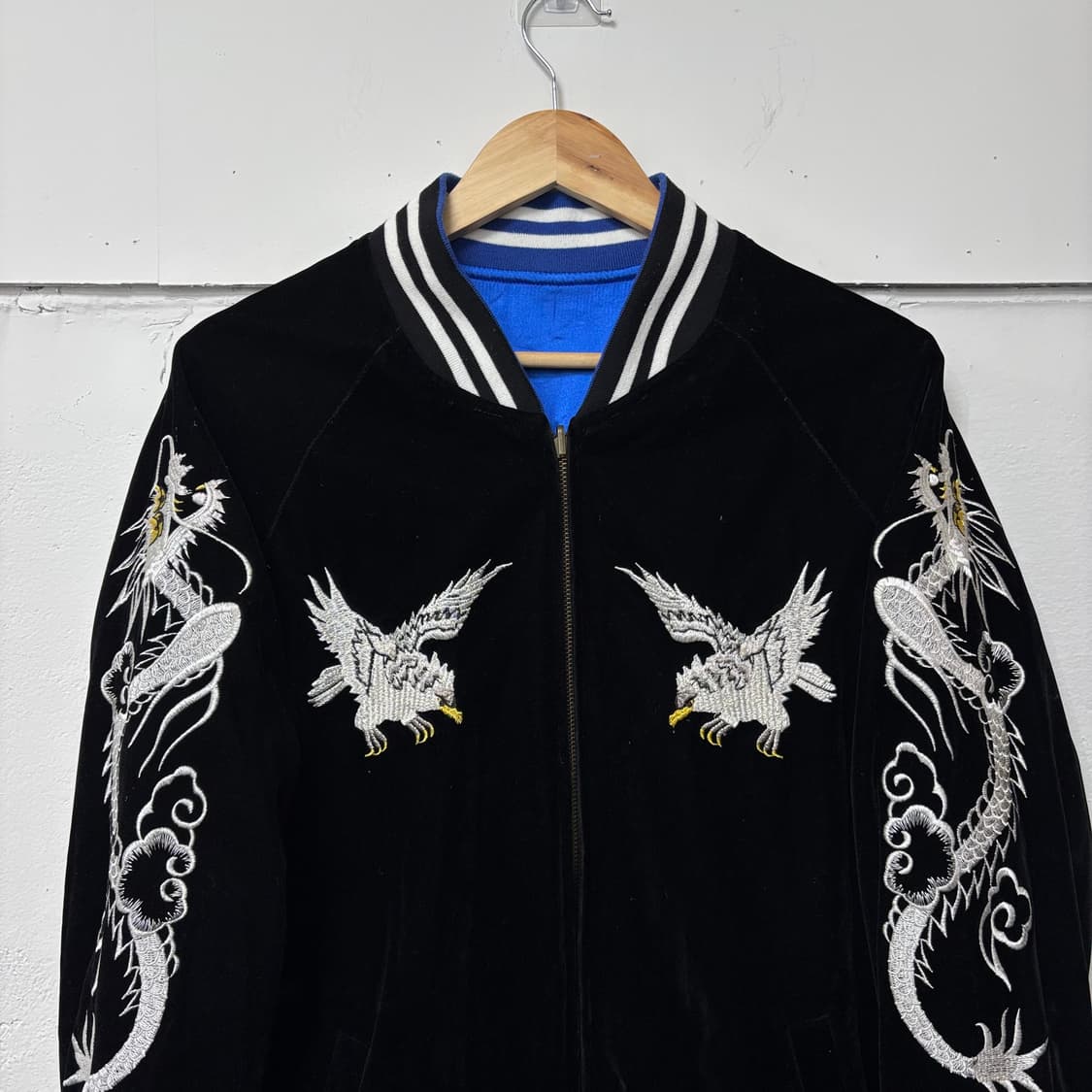 블랙 벨벳 리버시블 스카잔 상품이미지4