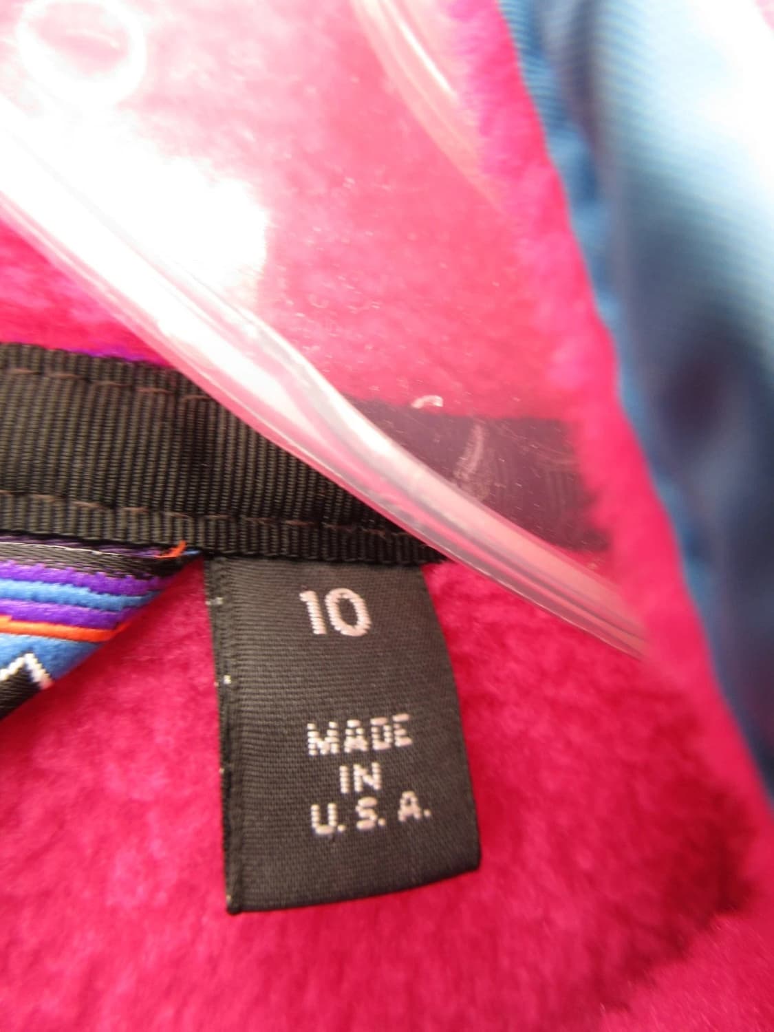 90s 파타고니아 신칠라 스냅-T 핑크/블루 USA 상품이미지5