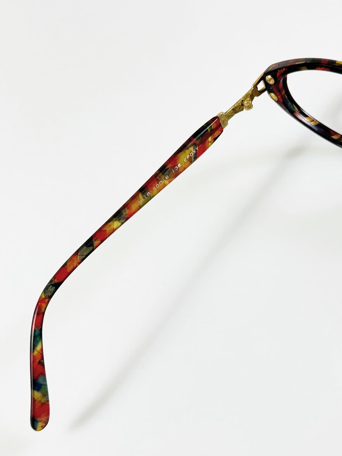 90s CANTABILE 패턴 뿔테 오벌 프레임 빈티지 안경 상품이미지7