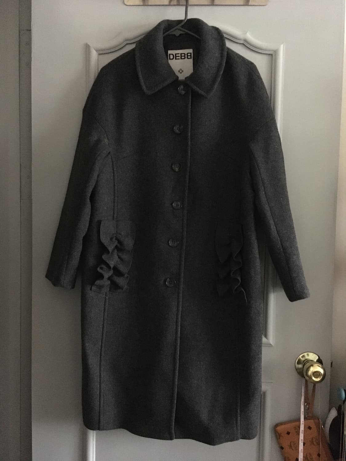 앤디앤댑 뎁 러플 포인트 싱글코트 DG컬러 m사이즈 상품이미지2