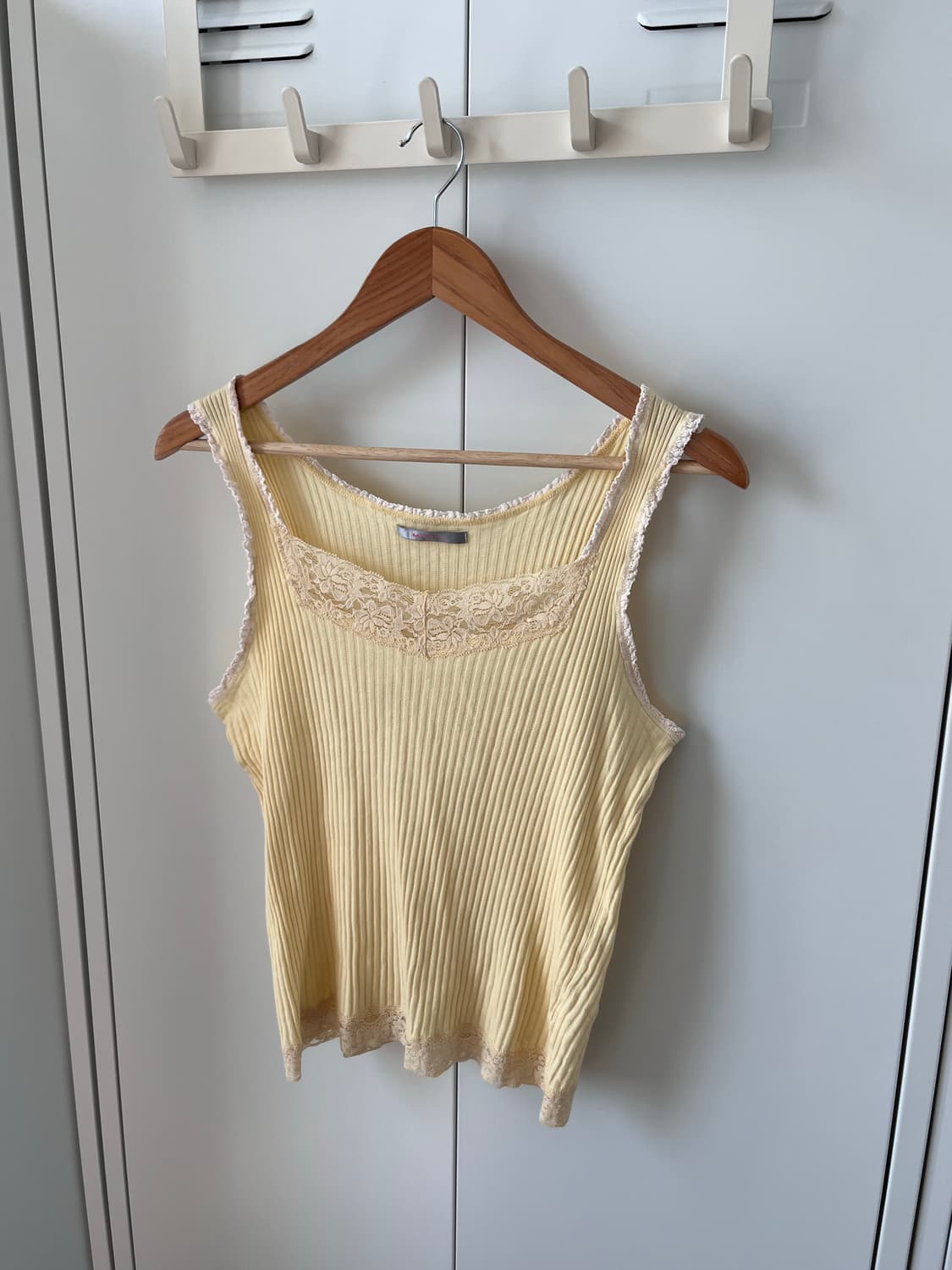 Mixt 연노랑 레이스 골지 레이어드 슬리브리스 상품이미지8