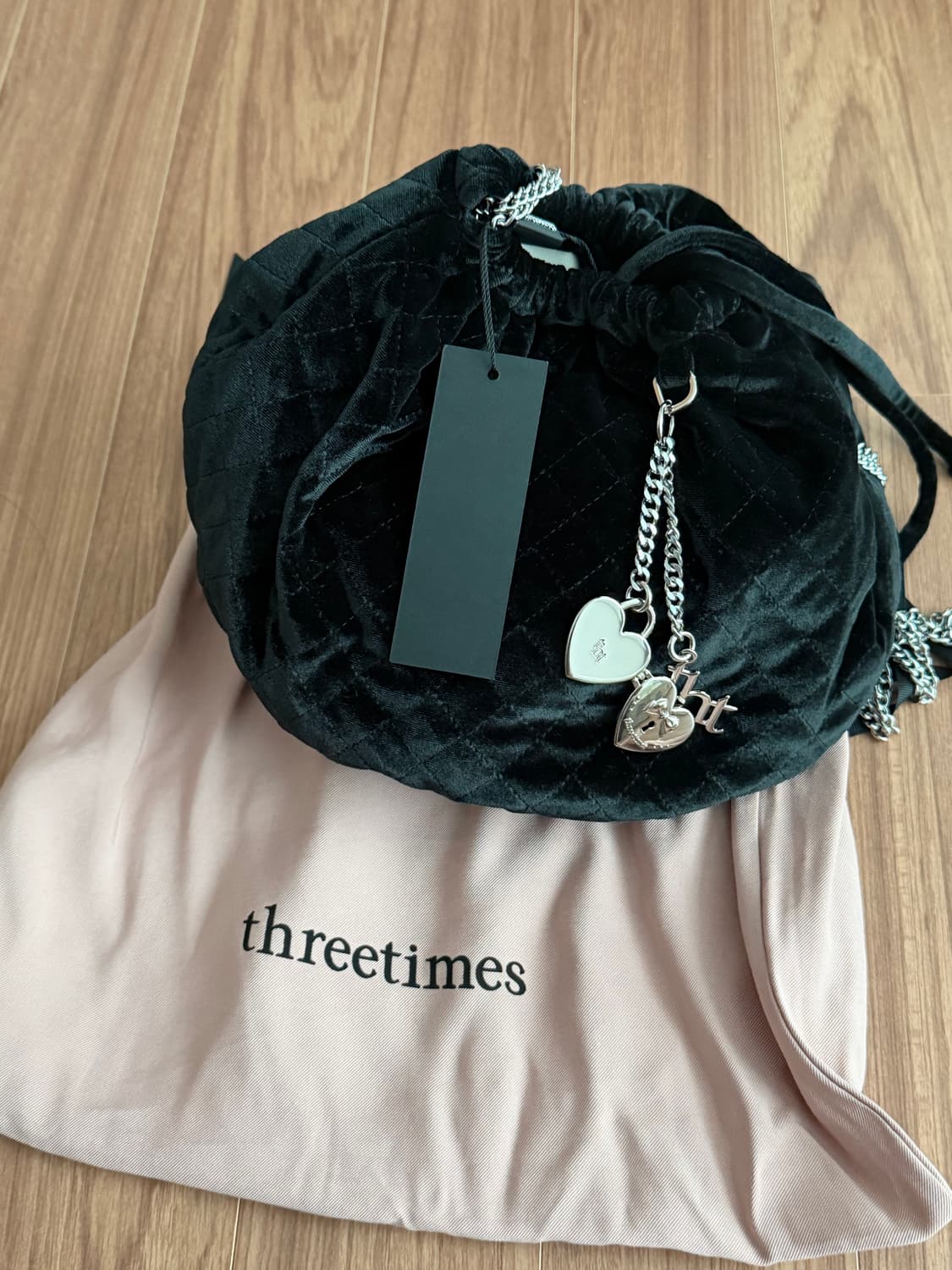 쓰리타임즈 Waffle bucket bag 상품이미지1