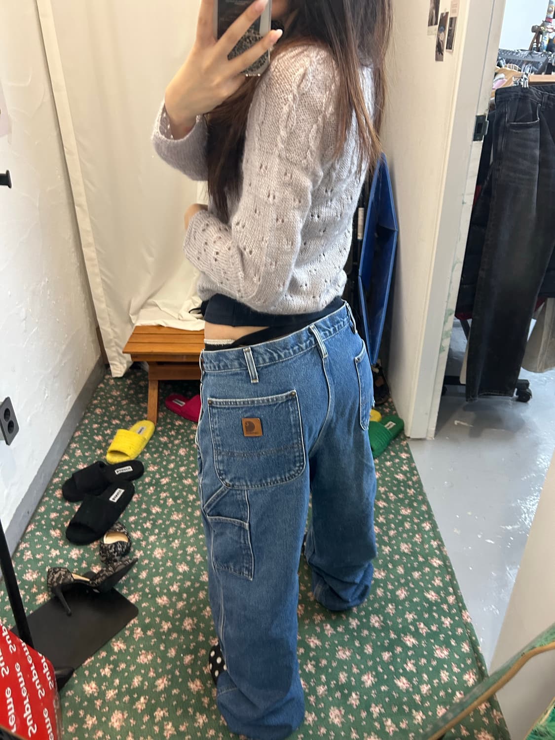 칼하트 더블니 청바지 상품이미지6