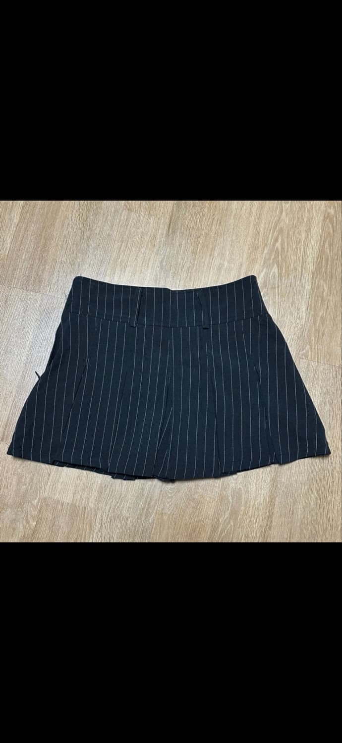 스트라이프 플리츠 스커트 S 상품이미지2