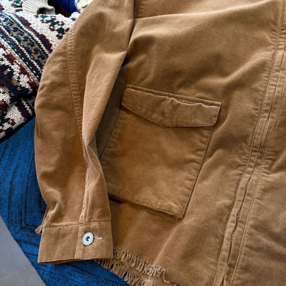 MELPLE 캘리포니아 리그 코듀로이 봄버 A2 포켓 디테일 자켓 상품이미지2