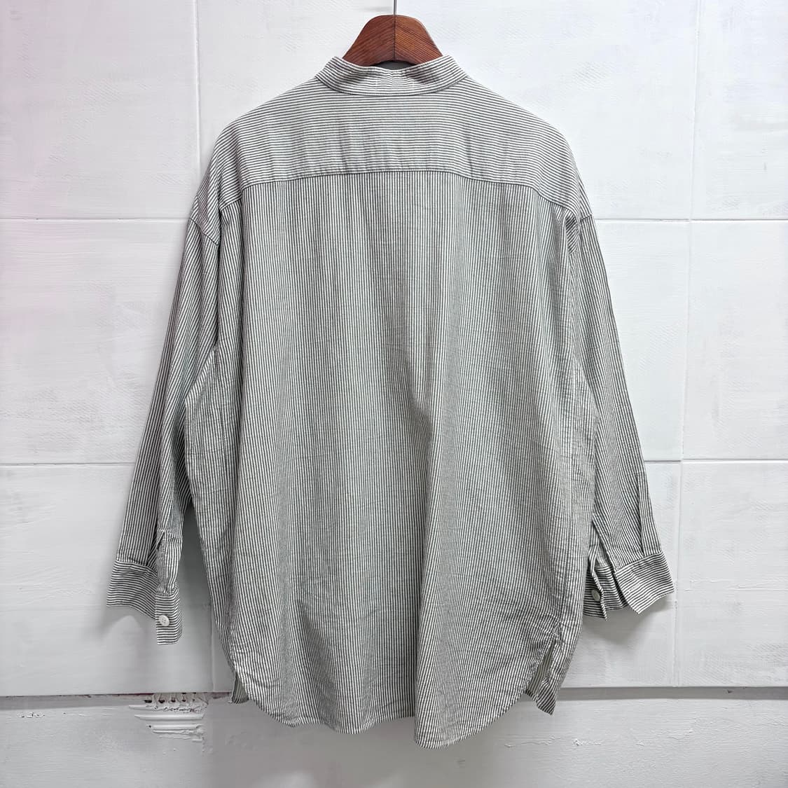 Plantation by IsseyMiyake 헨리넥 스트라이프 셔츠  상품이미지4