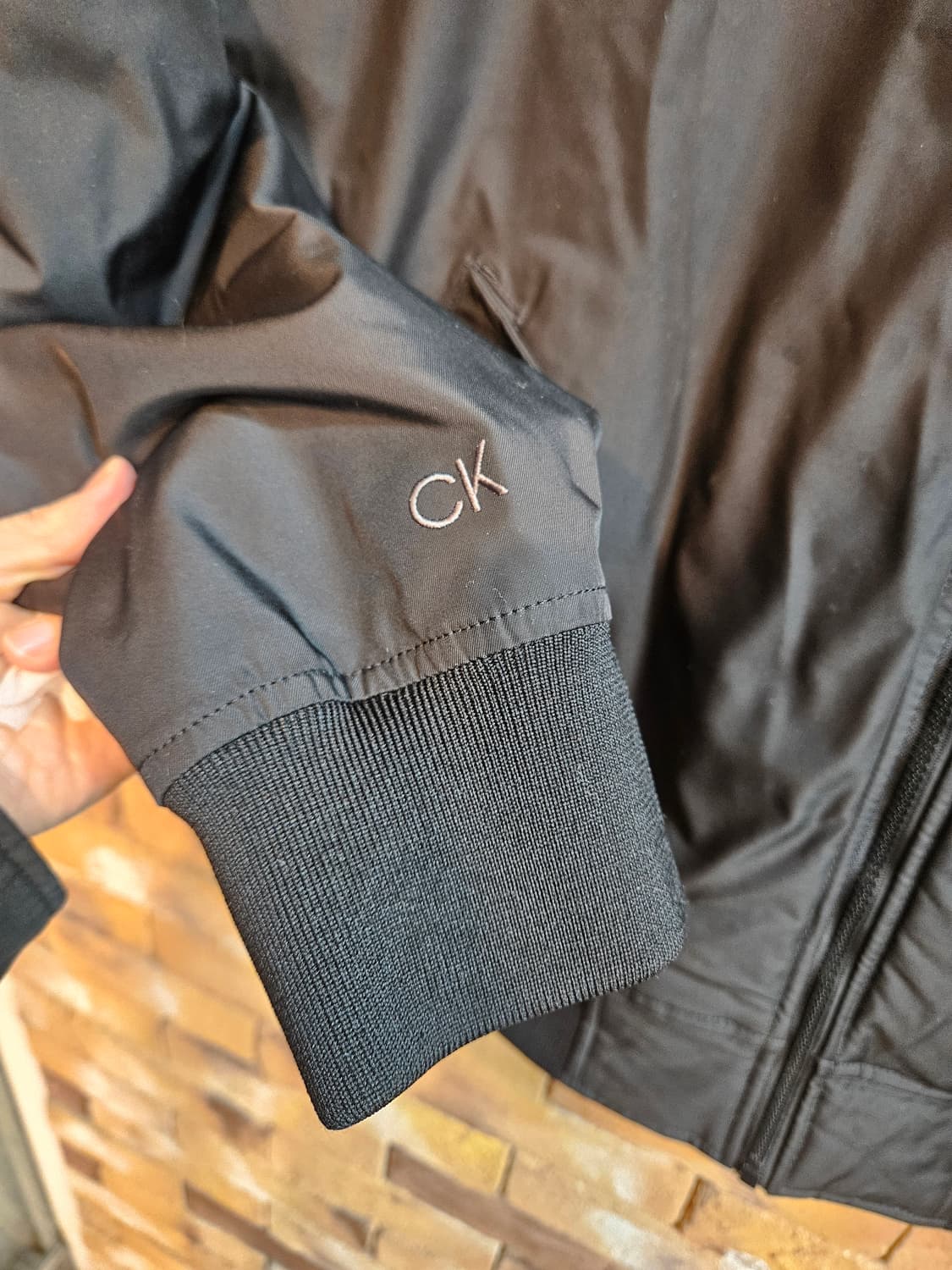 캘빈클라인 블랙 봄버 자켓 상품이미지4