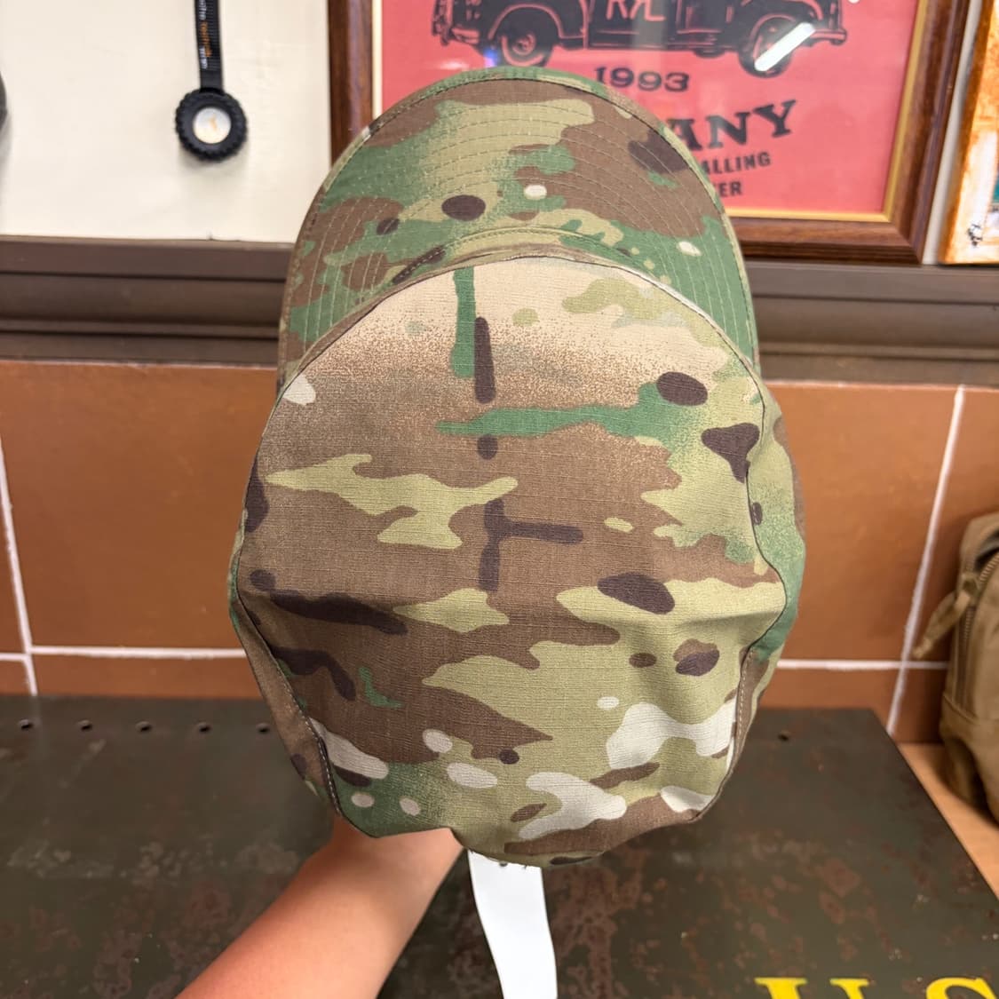 미군 스타일 멀티캠 필드캡 데드스탁 7 1/2 Size 상품이미지5