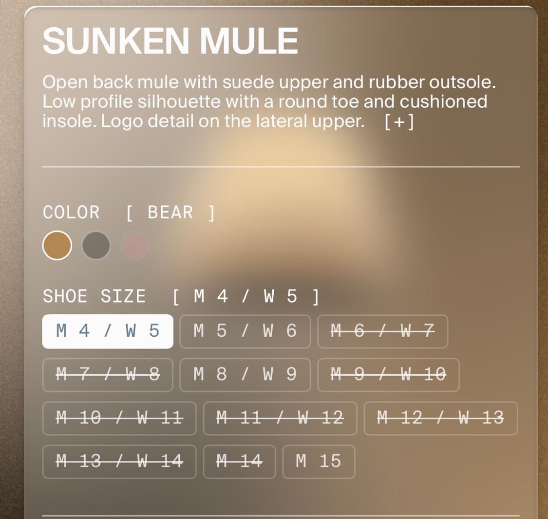 SKYLRK 스카이락 sunken mule 썬캔뮬 뤡코즈 블라인드파일즈 상품이미지2