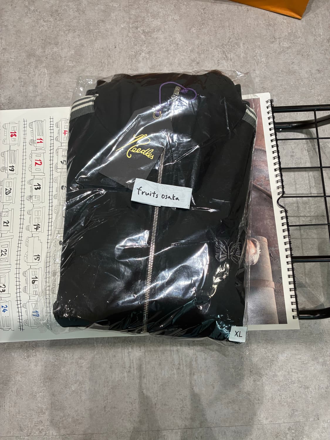 니들스 x lhp 코튼 트랙자켓 블랙 XL 상품이미지2