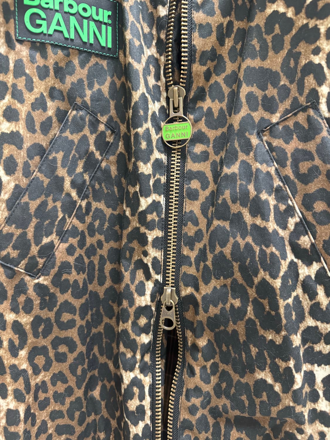 [가니, 바버 콜라보] 레오퍼드 왁스 패딩 자켓 상품이미지6