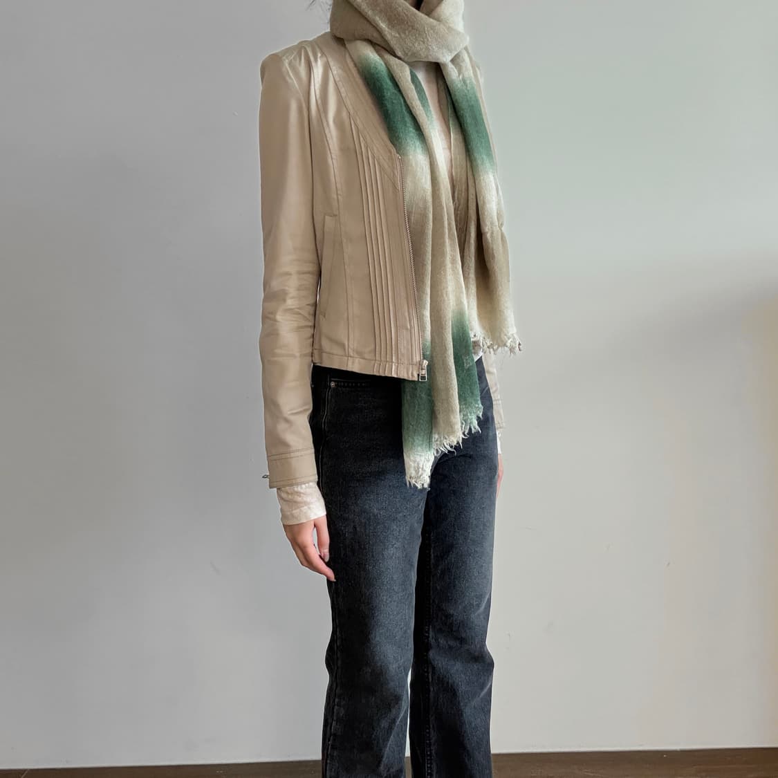 Untitled Pintuck Zip Cropped Jacket 상품이미지2