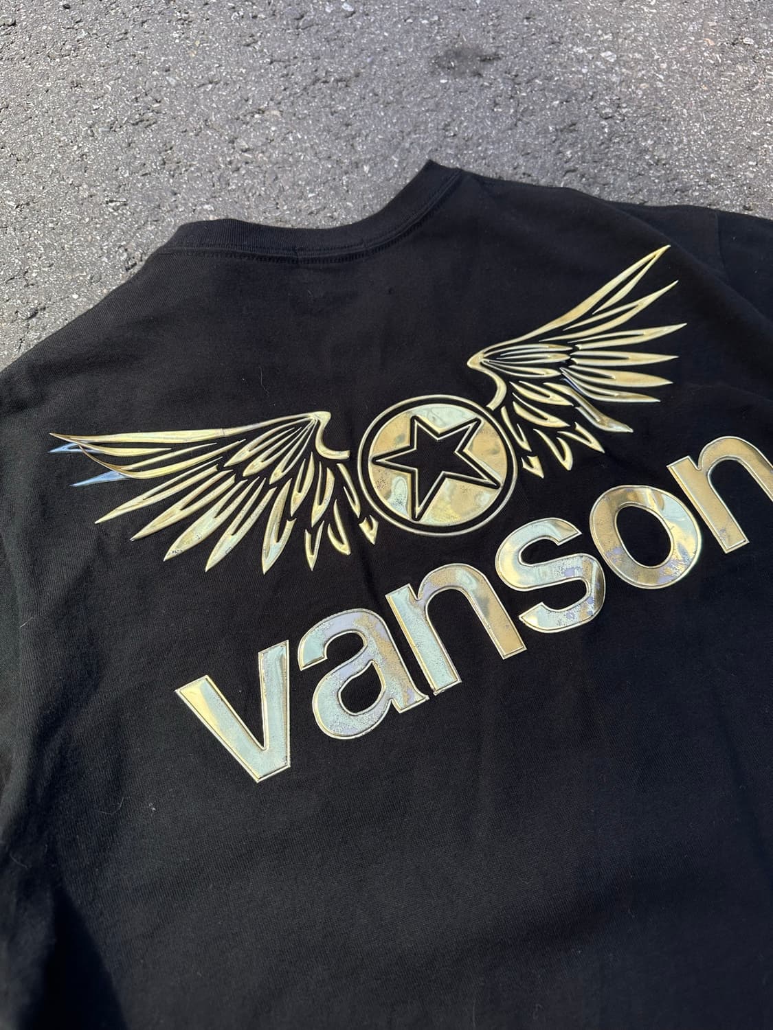 [밴슨] •Vanson Foaming Print Wing Tee 상품이미지2