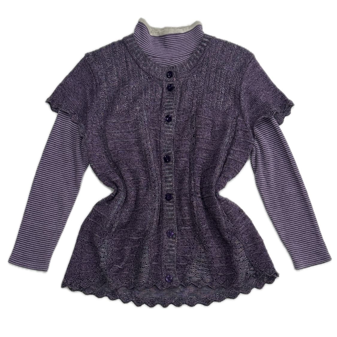 🍇하구미의 퍼플 코디세트 🍇 그런지 히피 빈티지 오리엔탈 데님 스커트 상품이미지2