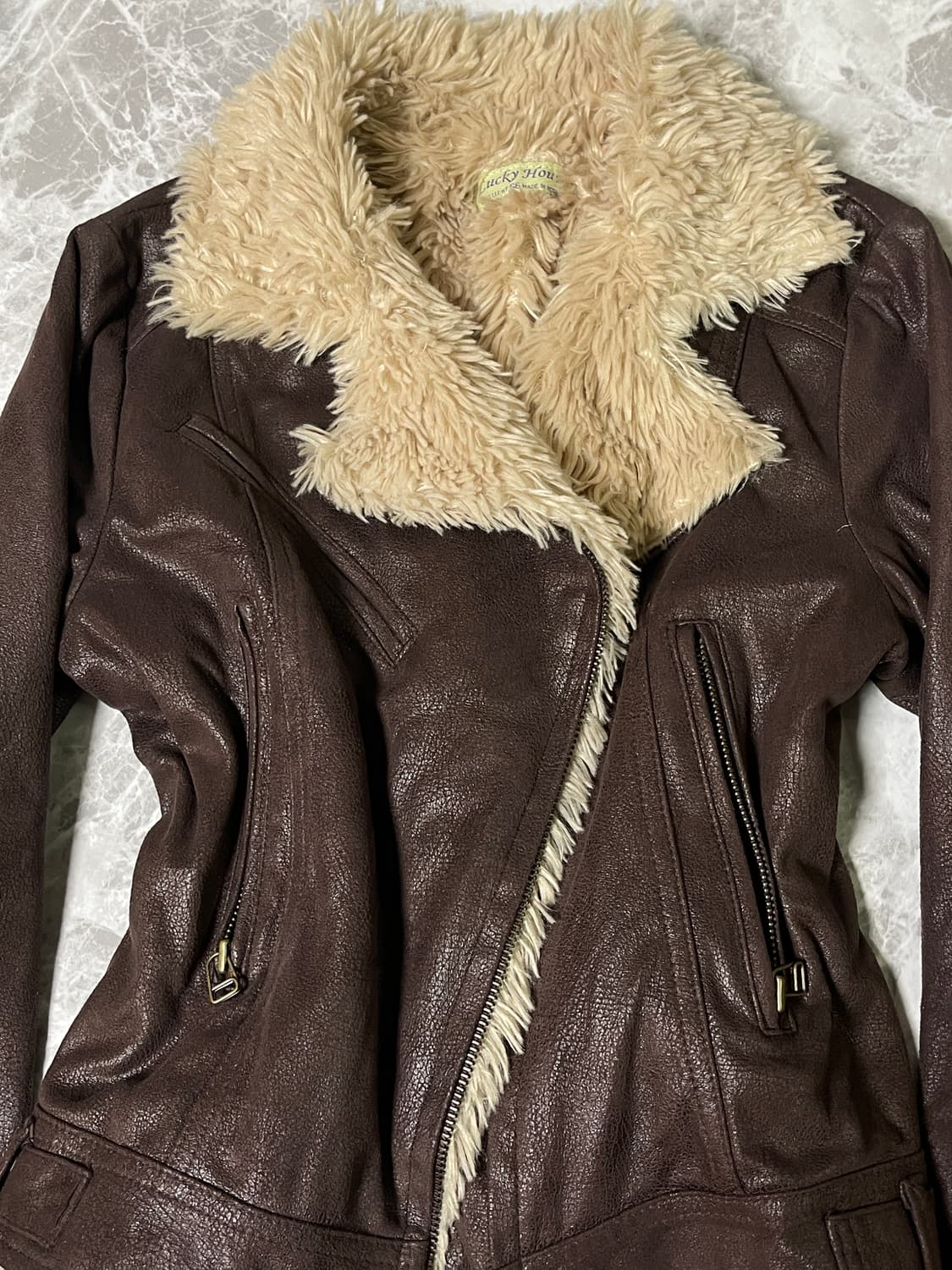 (Japanese vintage)fur rider jacket 상품이미지2