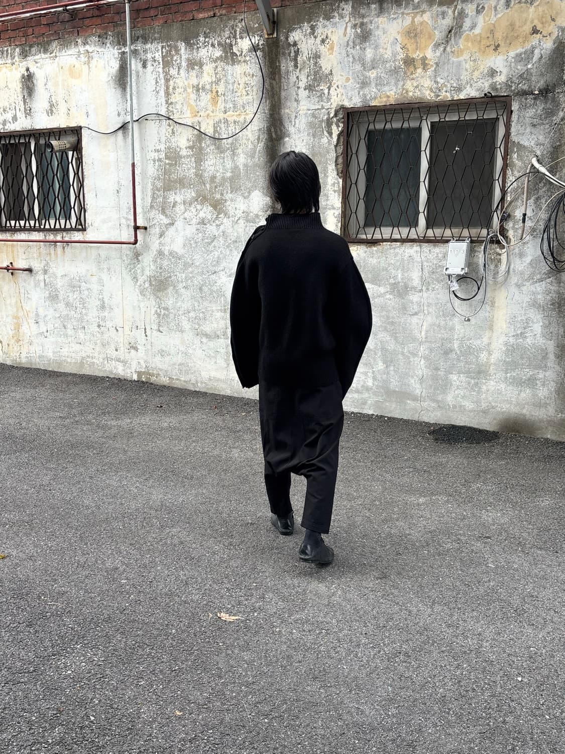 블랙 꼼데가르송 사루엘 팬츠 상품이미지1