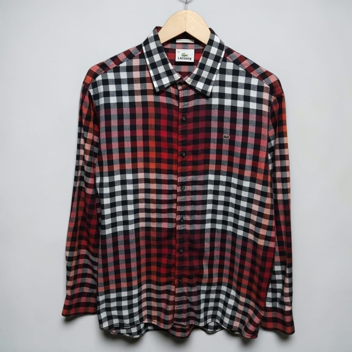100 Lacoste 라코스테 체크 셔츠 멀티컬러 코튼 상품이미지1
