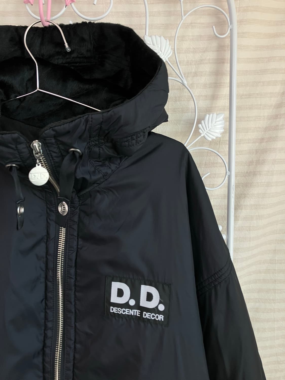 빈티지 블랙 DD 점퍼 집업 y2k 스트릿 갸루 펑키 일본빈티지W-543 상품이미지4