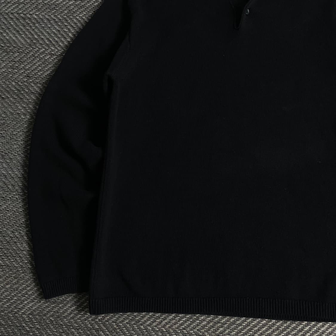 빈티지 블랙 미니멀 카라넥 스웨터o 3671 상품이미지3