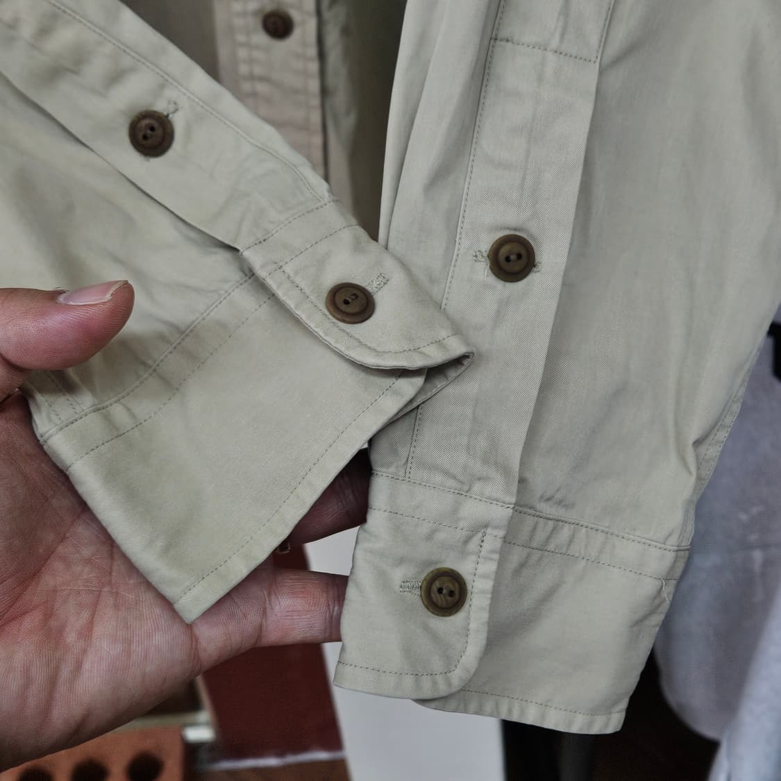 폴로 코튼&실크 워크셔츠/ 실측 105 상품이미지3