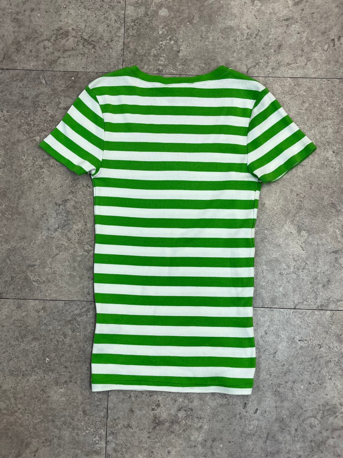 폴로 랄프로렌 브이넥 스트라이프 반팔티 그린 M #csz3836 상품이미지7