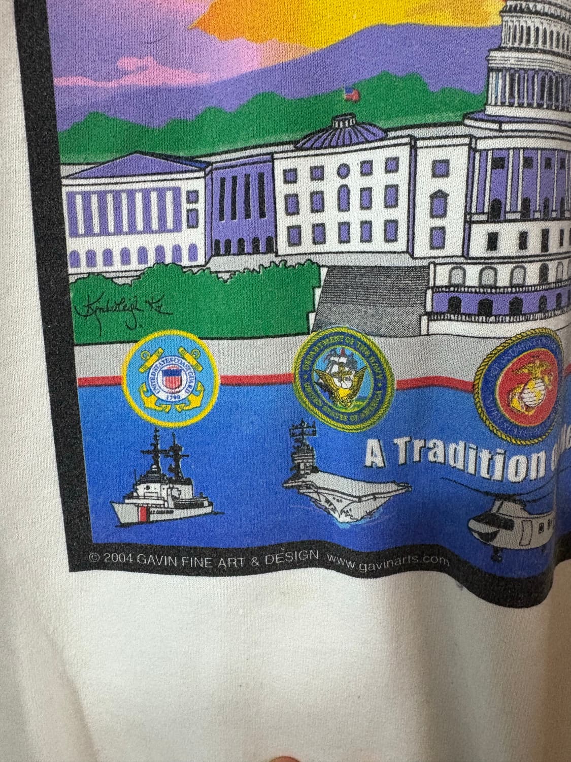 00’s Hanes Airforce Sweat shirt. 상품이미지4