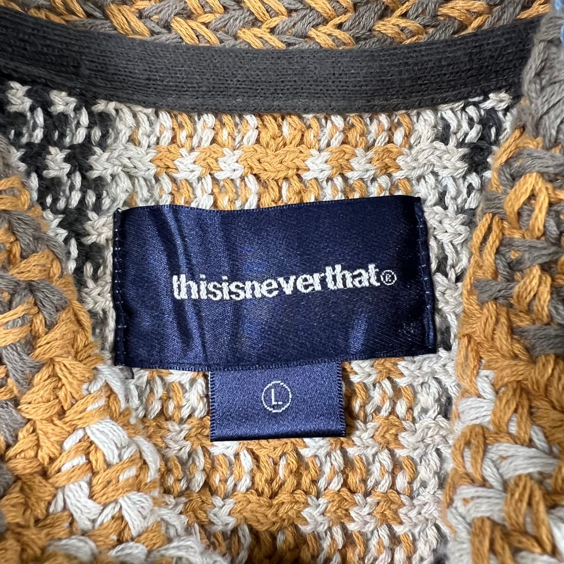 thisisneverthat 패턴 가디건 상품이미지3