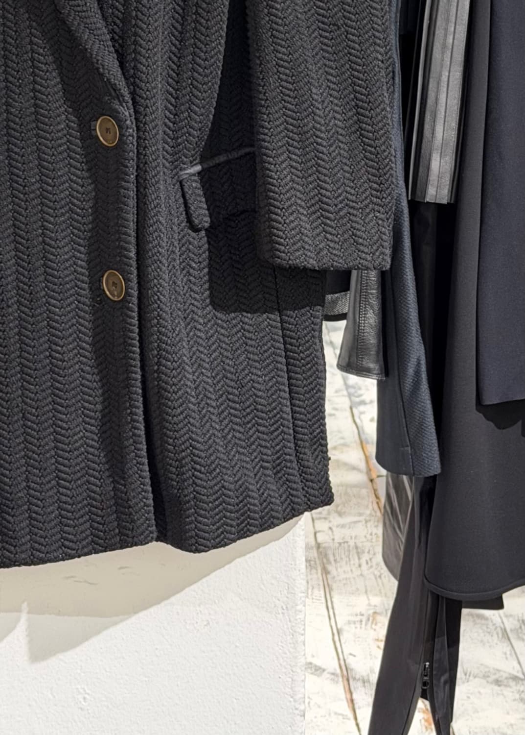 이자벨 마랑 블랙 트위드 오버사이즈 코트 상품이미지6