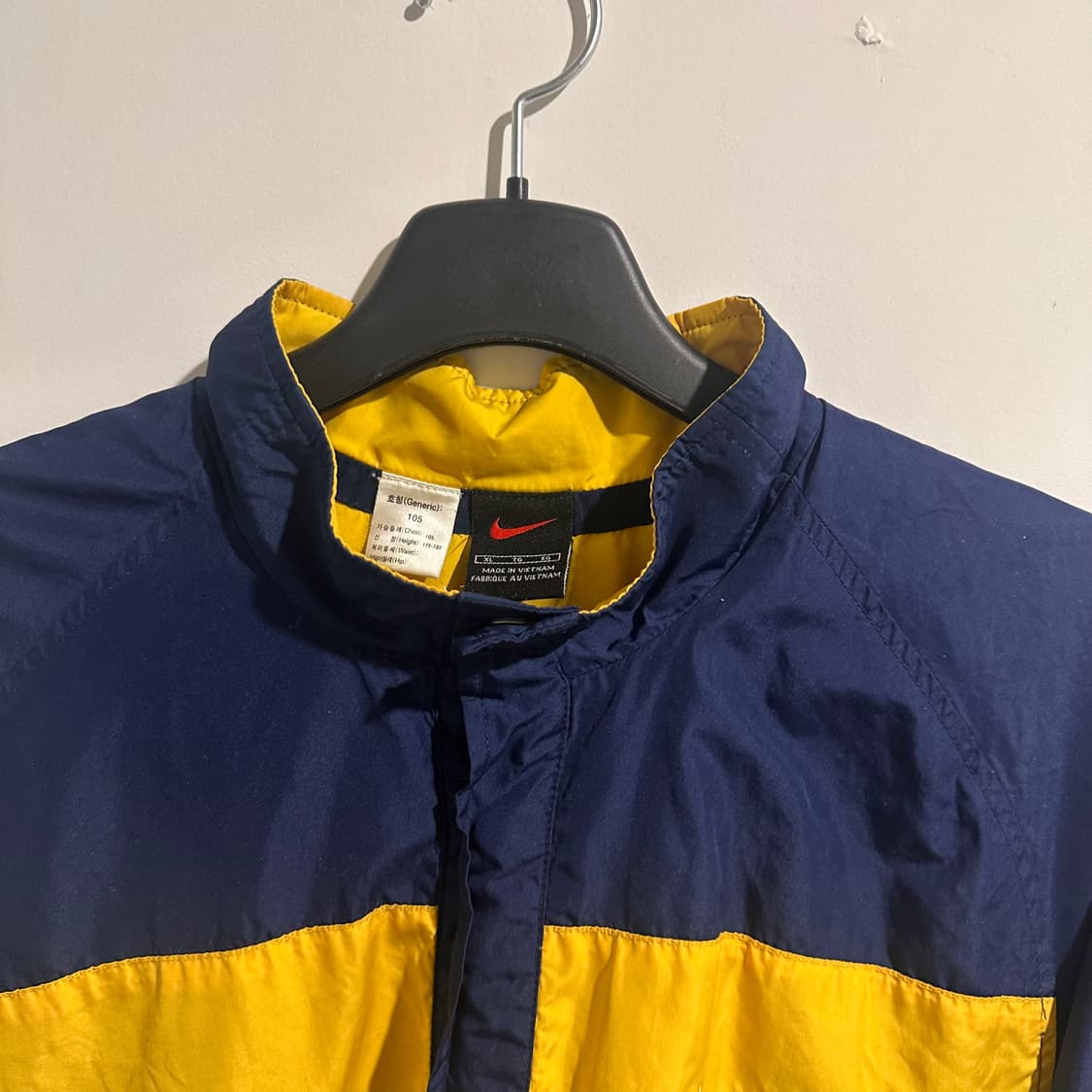 나이키 네이비/옐로우 바람막이 상품이미지2