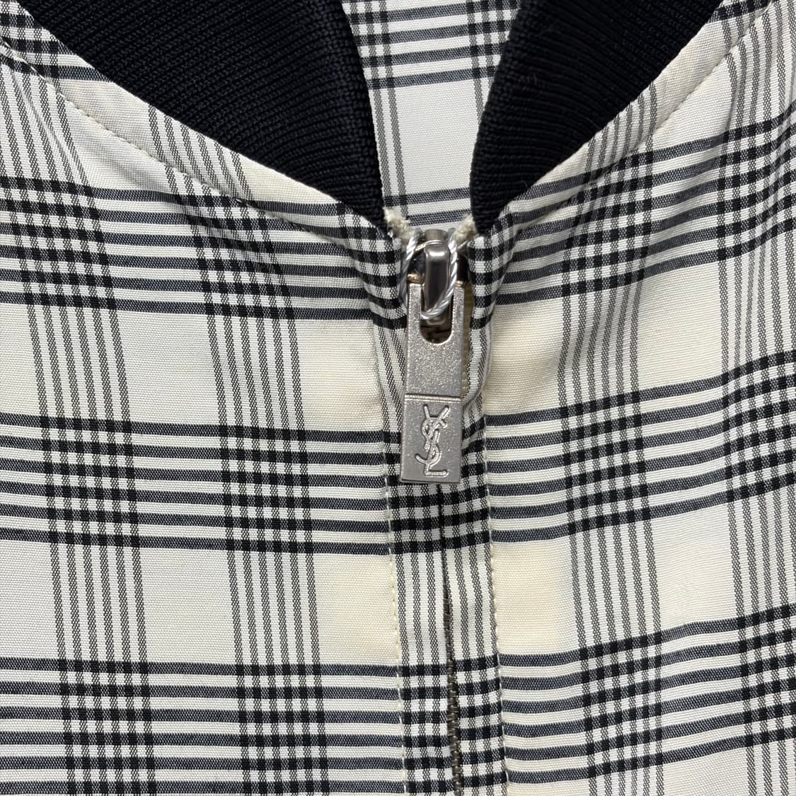 YSL 입생로랑 체크 블루종 상품이미지3