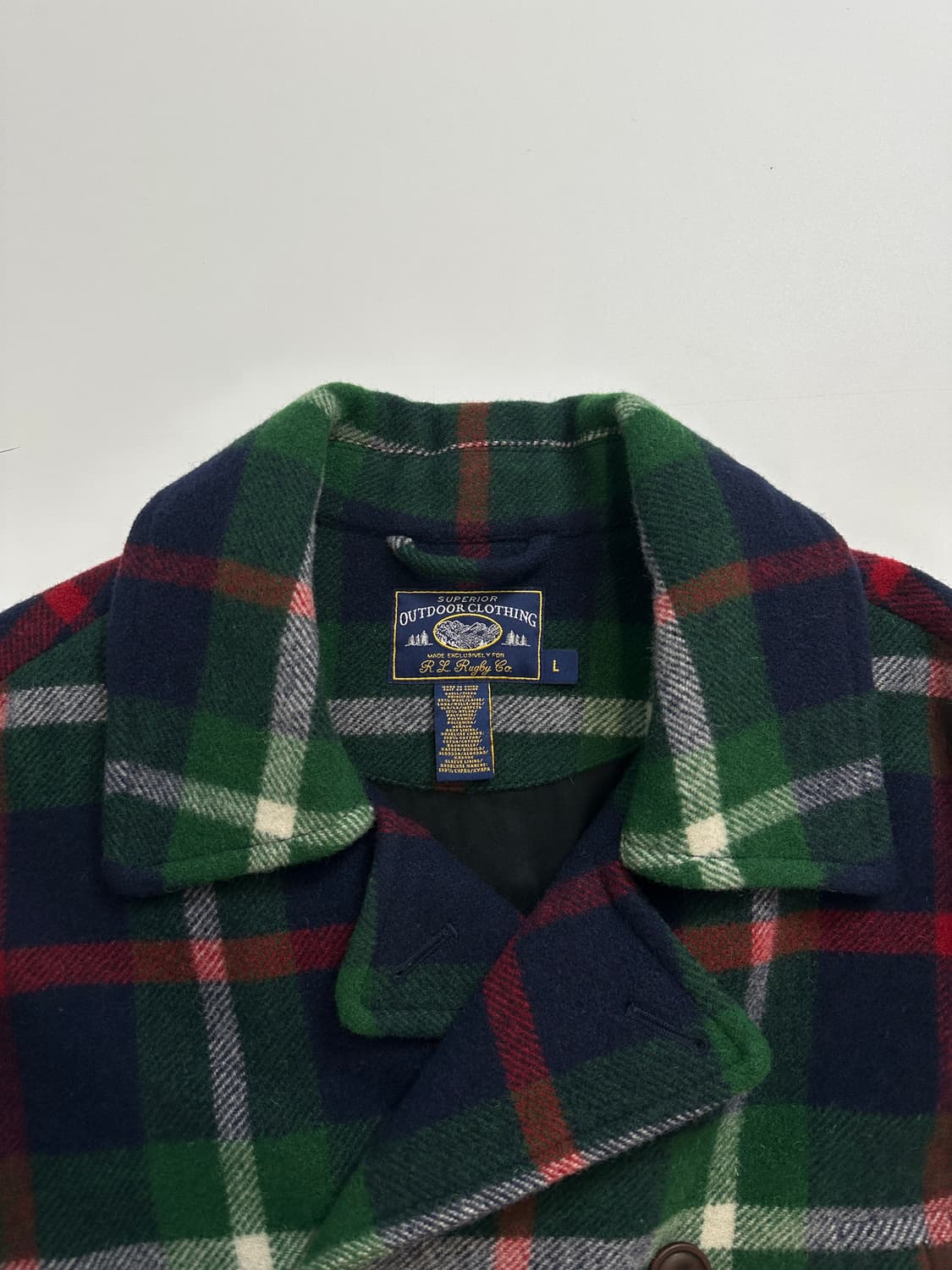 폴로 랄프로렌 럭비 체크 울 코트  상품이미지4