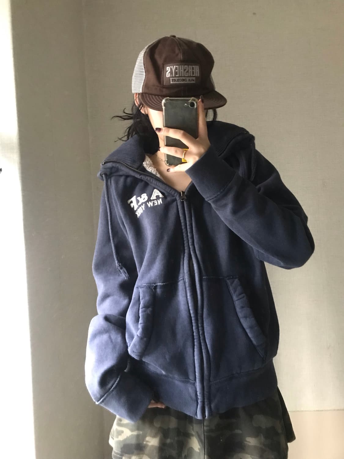 아베크롬비 하이넥 퍼후드집업 상품이미지2