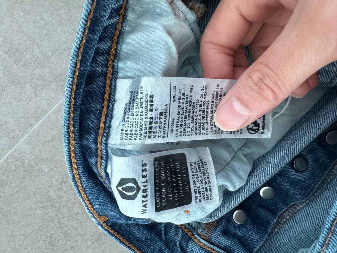 리바이스 501 오리지널 스트레이트 데님 (W32 L30) - 황금사이즈 상품이미지7