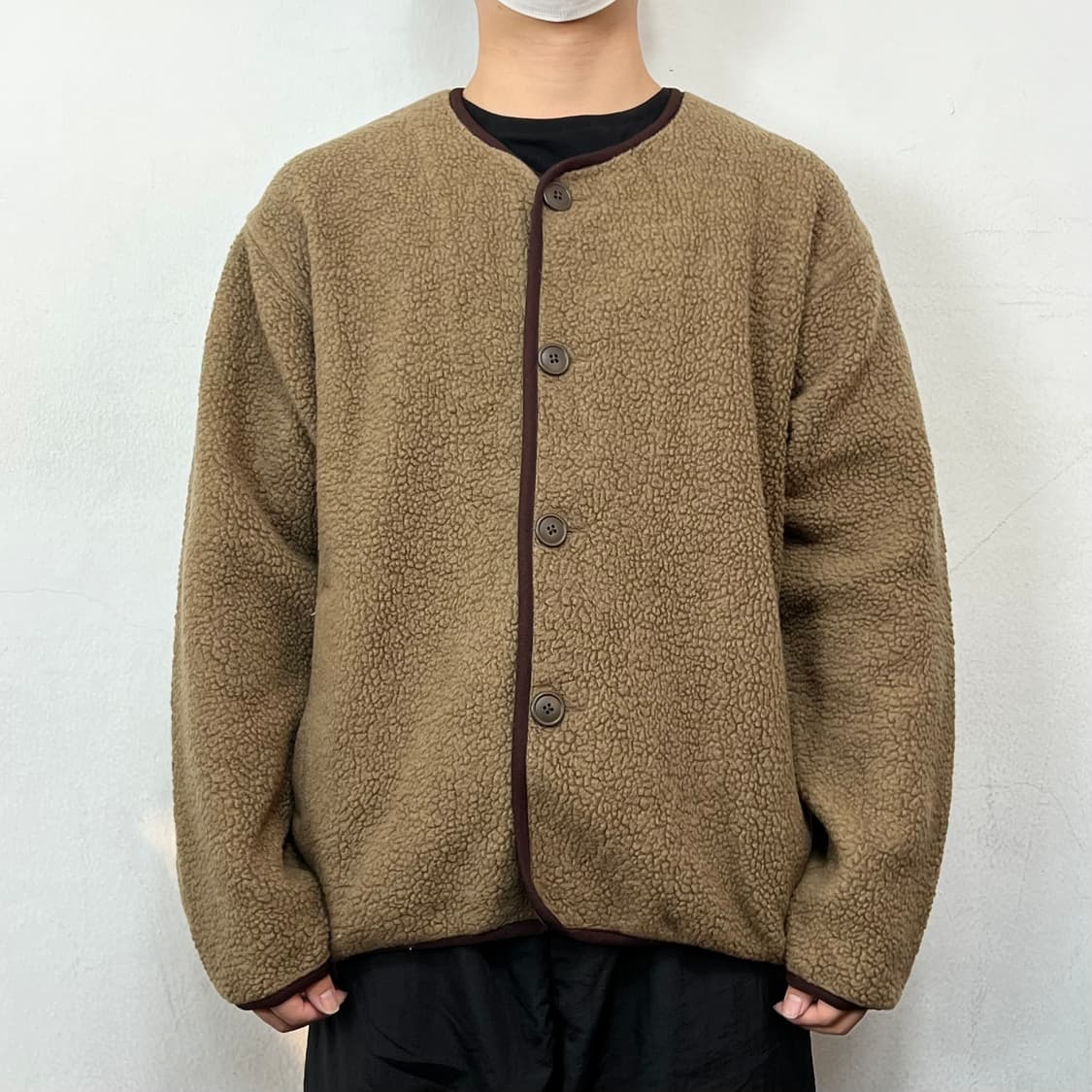 필그림 서프 서플라이 울 블랜드 플리스 자켓 브라운 상품이미지2