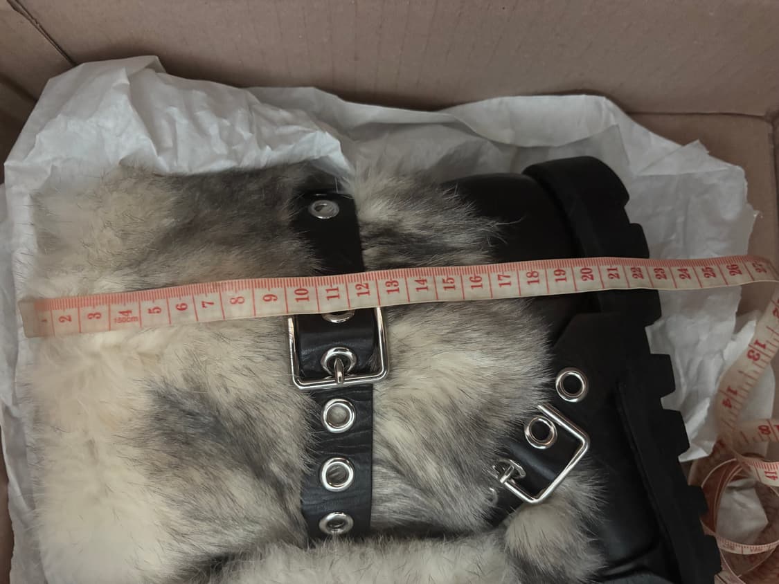 새상품급 마크바이제이콥스 래빗퍼 가죽 시어링 털부츠 36 (230.235 상품이미지8