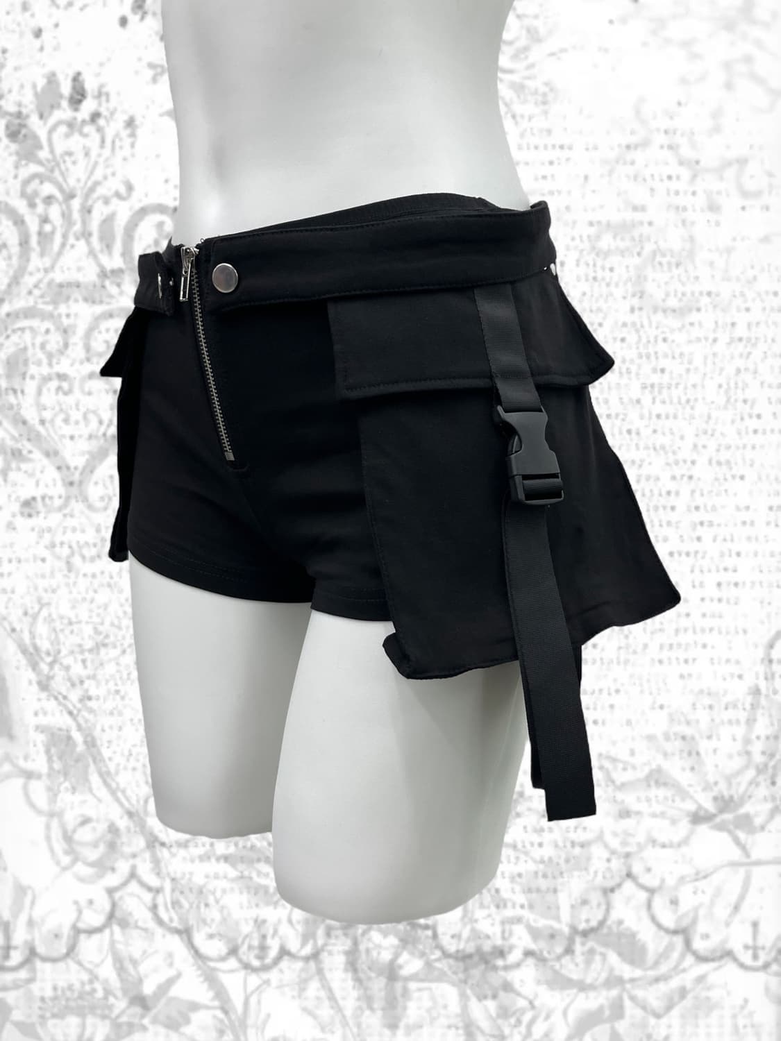 side pocket stud shorts 상품이미지4