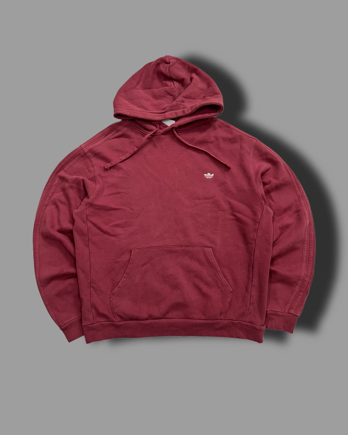 아디다스 슈무 버건디 후드티 L 상품이미지4