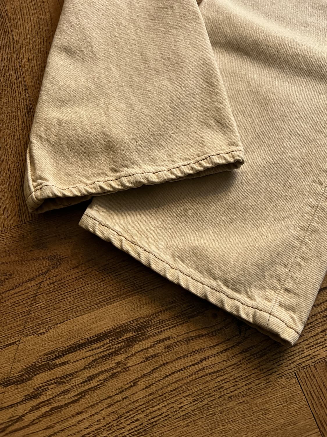 [38]90's 리바이스 501 USA Made 에크루 데님팬츠 S14 상품이미지4