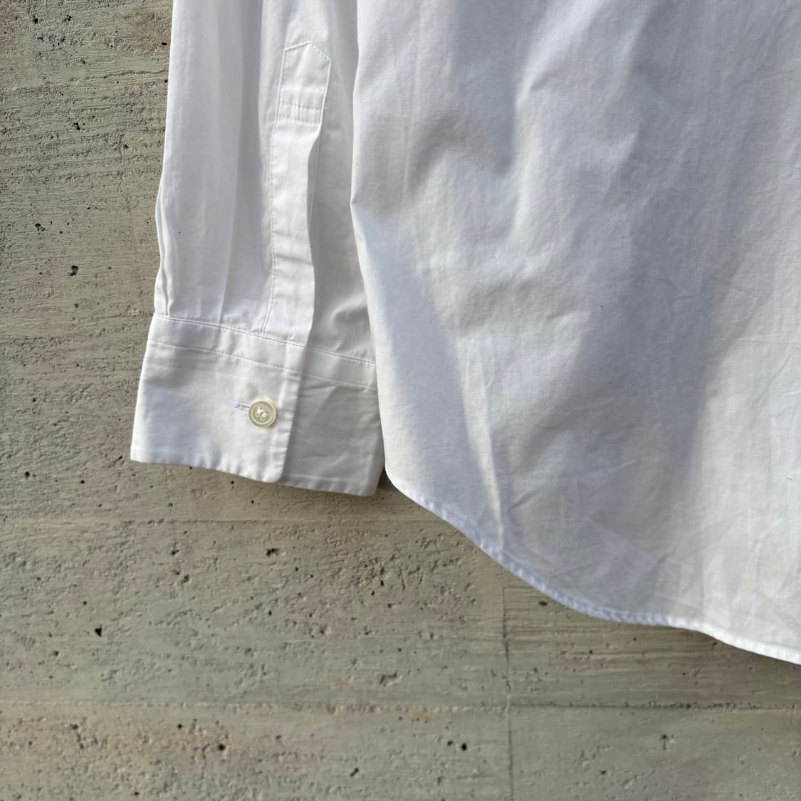 꼼데가르송 트리콧 러플 디테일 화이트 셔츠 상품이미지7