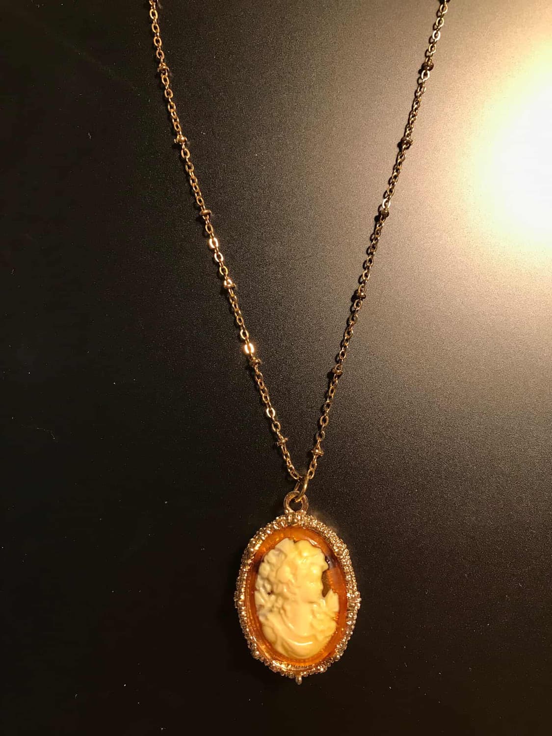 오렌지 카메오 neckless 상품이미지2