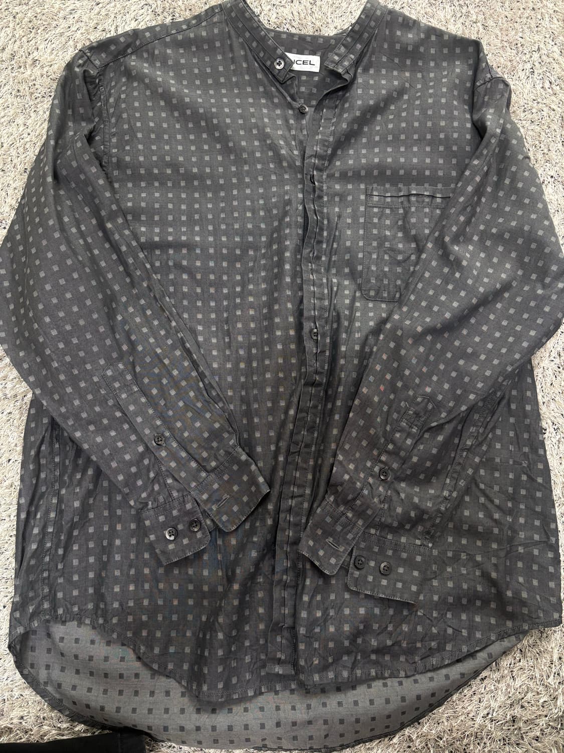 일제 LANCEL 차이나카라 샤츠 사이즈 100-105 상품이미지1