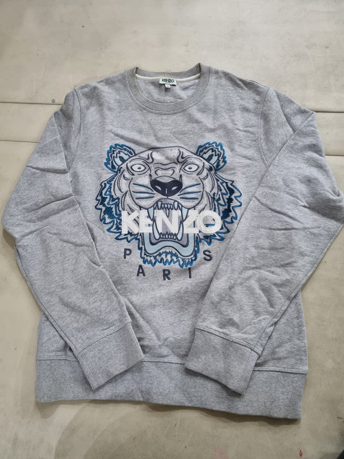 KENZO 겐조 타이거 자수 맨투맨 그레이 상품이미지1