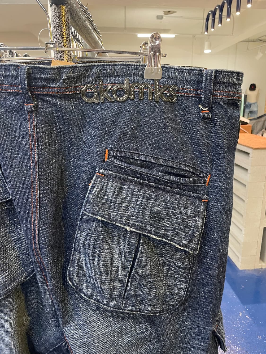 Akdmks 아카데믹스 힙합 올드스쿨 데님 카고 팬츠 상품이미지6