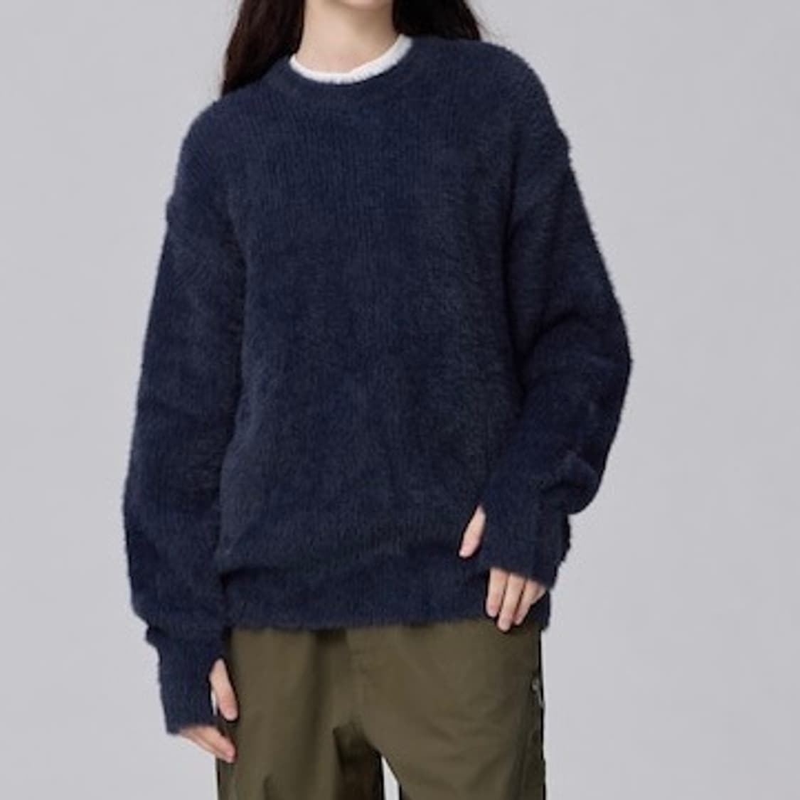 [국내배송/미개봉새상품] gu 지유 X 언더커버 샤기 핑거홀 니트 스웨터 상품이미지1