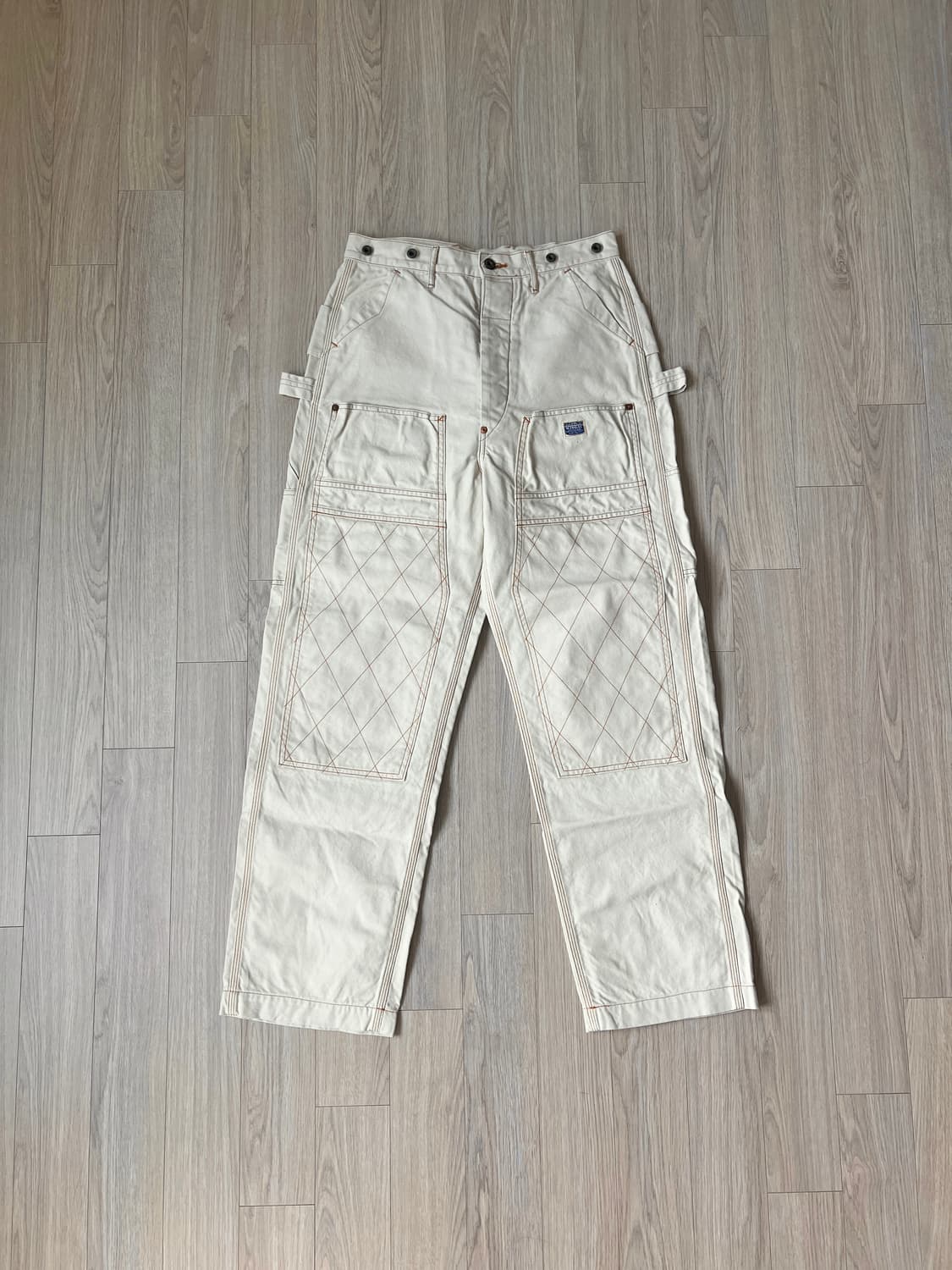 (새상품) 캐피탈 씬 캔버스 럼버 팬츠 키나리 상품이미지1