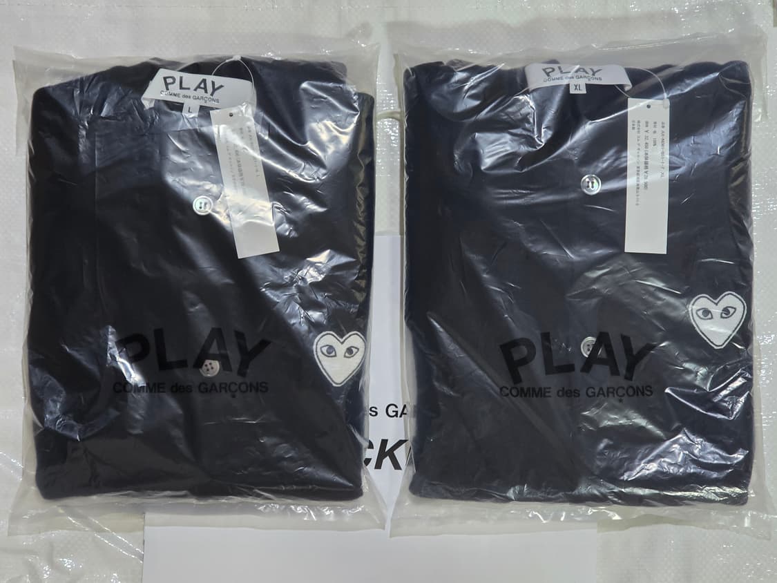 꼼데가르송 화이트하트 가디건 XL 상품이미지2