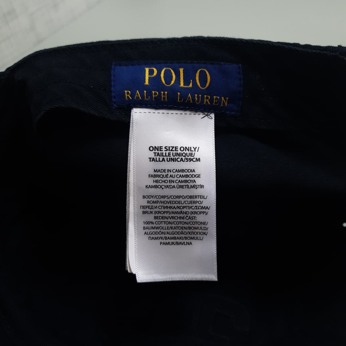 OS) 폴로 랄프로렌 신형 클래식 빅포니 로고 볼캡 모자 올블랙 상품이미지8