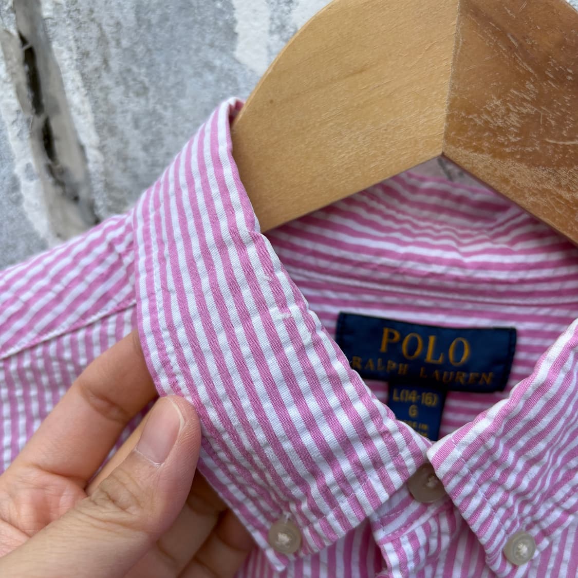 Polo 폴로 스트라이프 시어서커 반팔 셔츠 상품이미지4
