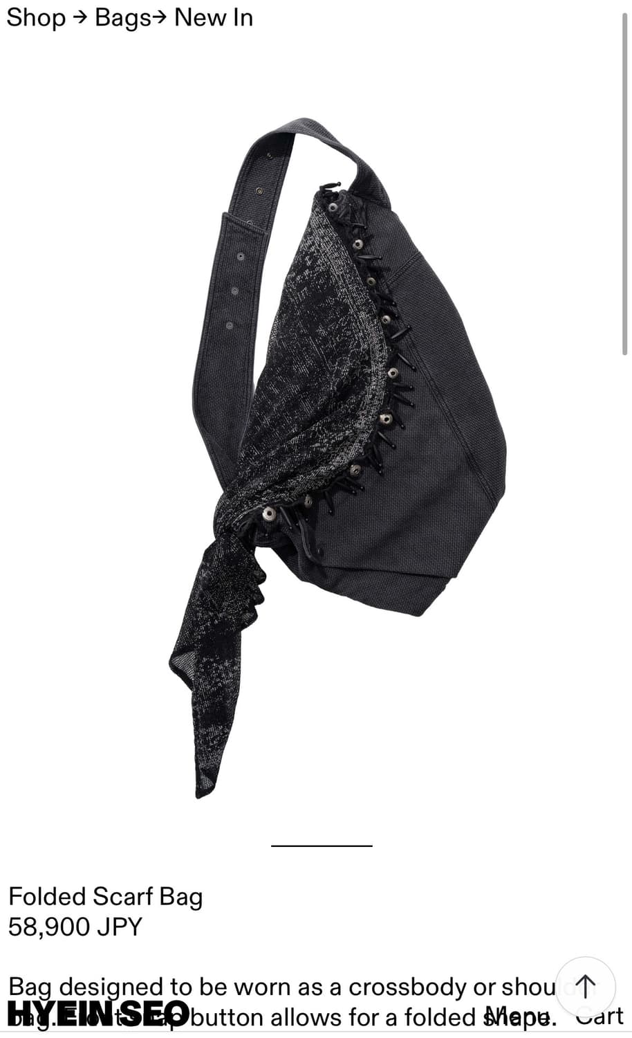 혜인서 Folded Scarf Bag 새상품 상품이미지1