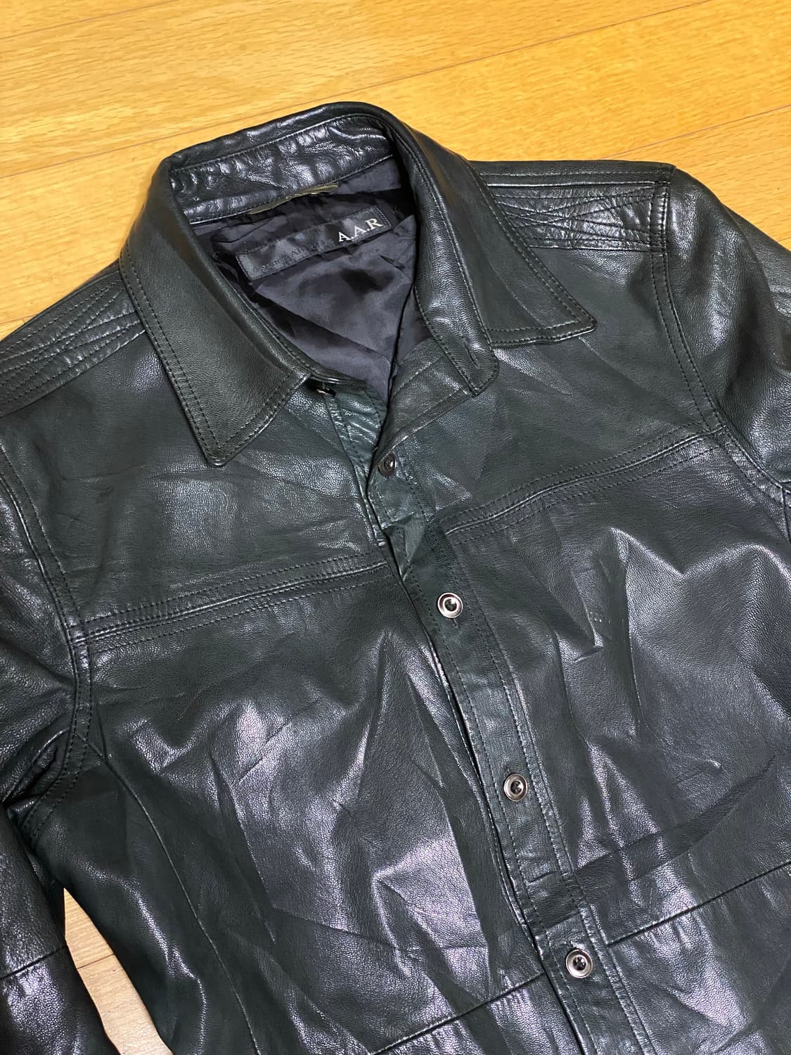 A.A.R lambskin leather shirt 상품이미지3